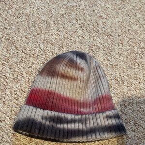 Multicolor Ribbed Knit Beanie